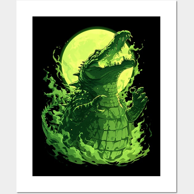 crocodile Wall Art by StevenBag